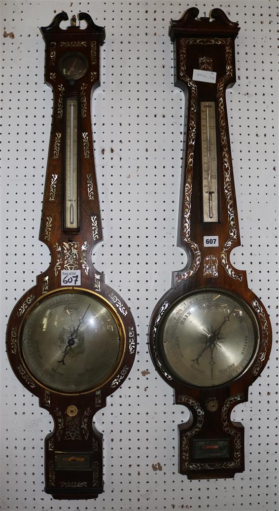 2 MOP inlaid barometers